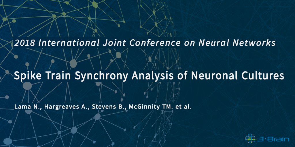 3Brain's tweet image. #BigData doesn&apos;t call for different metrics. Researchers from @TrentUni utilized our #HD #microelectrodearray to show that traditional approaches to quantifying spike train synchrony work well on significant datasets ➡️ bit.ly/2MdJHxu #neuroscience #IJCNN #neuralnetworks