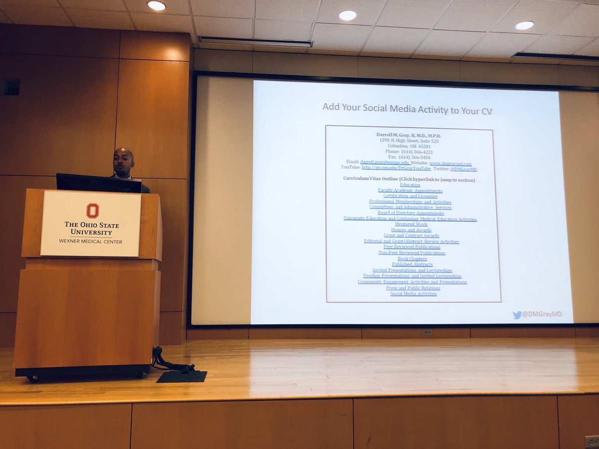 CArnoldMD's tweet image. #SoMe activity is a powerful tool for promotion. Here is how to capture your activity for promotion. It all counts!! Stay tuned for the link to the recording. By @DMGrayMD   #FASTPath @OSUFAME @heather_brod @drewshirleymd