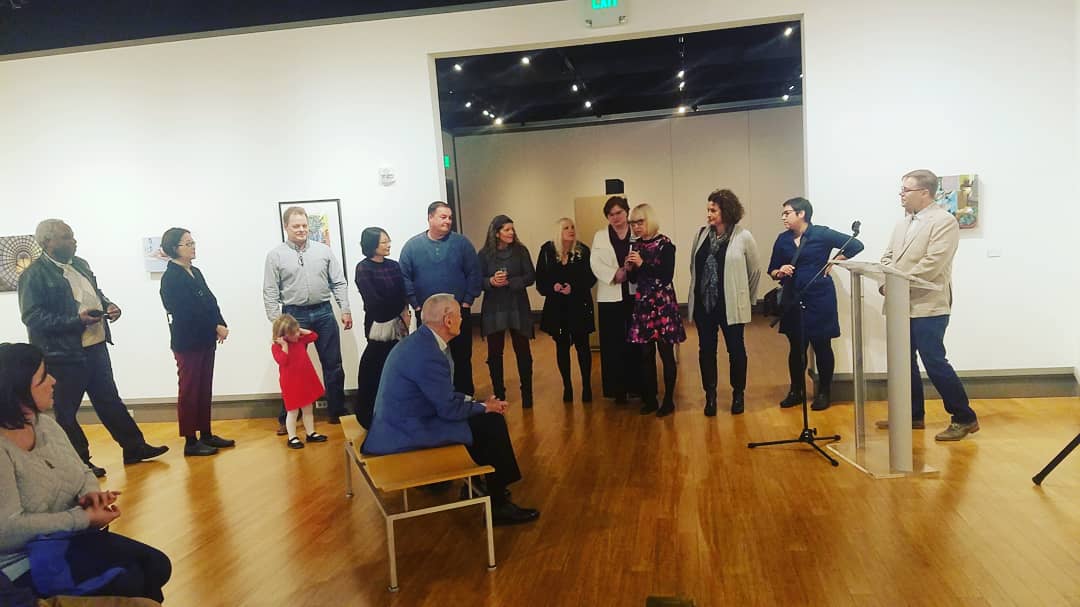 MAC_Pace's tweet image. Thank you to all of those who attended our cozy reception yesterday for the 2019 USI Art &amp;amp; Design Faculty Exhibition!