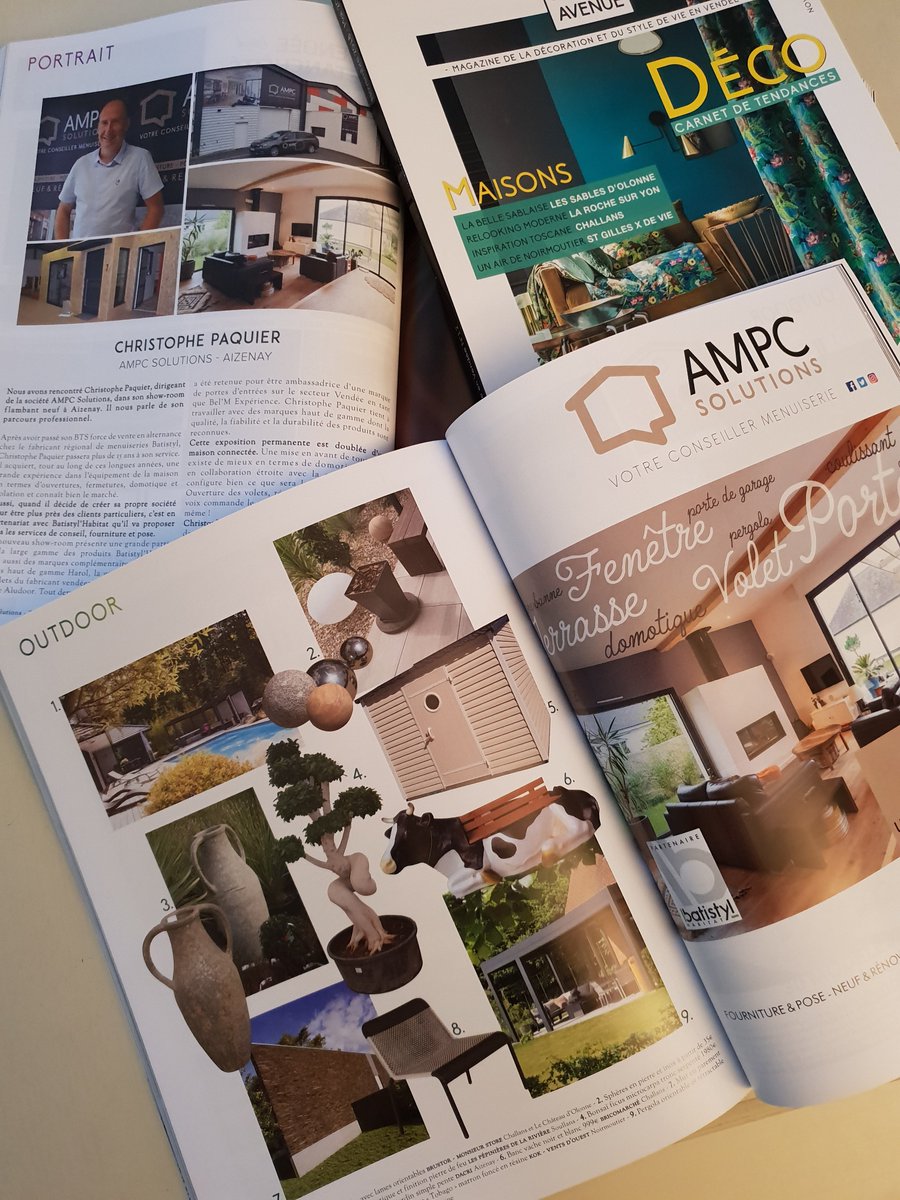 AMPC_Solutions's tweet photo. Vous l'avez peut être déjà découvert ou lu ... ?
Le 227 Avenue n°12 est paru en novembre dernier.
Vous retrouvez pleins d'actualités, de conseils déco , d'annonceurs et dans ce numéro un portrait de @Christophepaqu4 ... La classe ... 😁👍
#227avenue #ampcsolutions https://t.co/zL99jHvMQE
