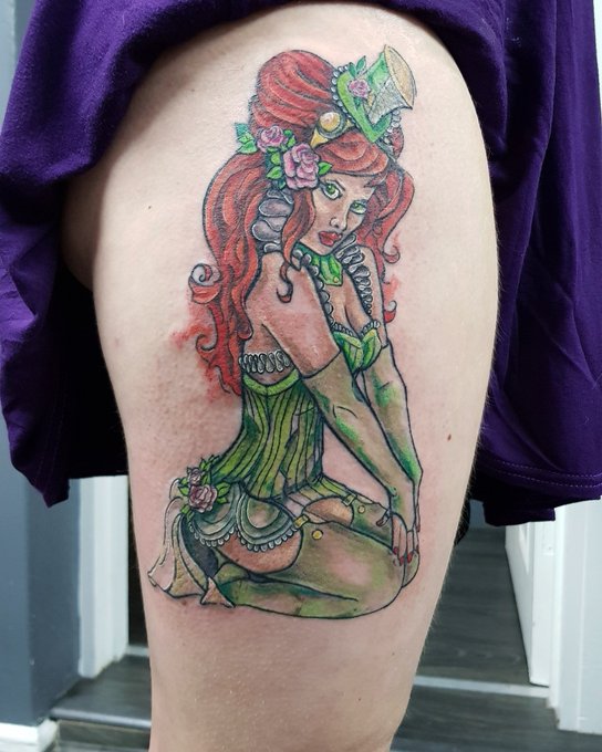 Pinup poison Ivy for Arran ?

#watercolour #pinuptattoo #pinup #burlesque #redhead #gameink #girlpower