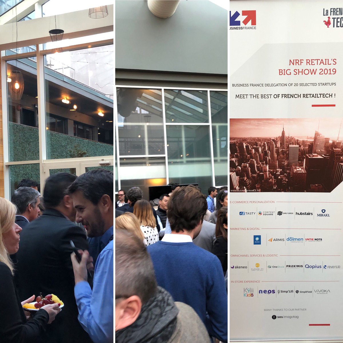 jdallois's tweet photo. Breakfast organized this morning by @FrenchTechNYC @businessfrance &amp; @Bpifrance before the second day of the @NRFBigShow #retailtech #retail #business with @ReachFive #ReachFive https://t.co/L6e5pBqVT3