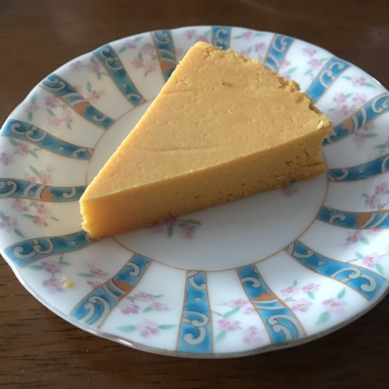 低糖質かぼちゃとヨーグルトのケーキ