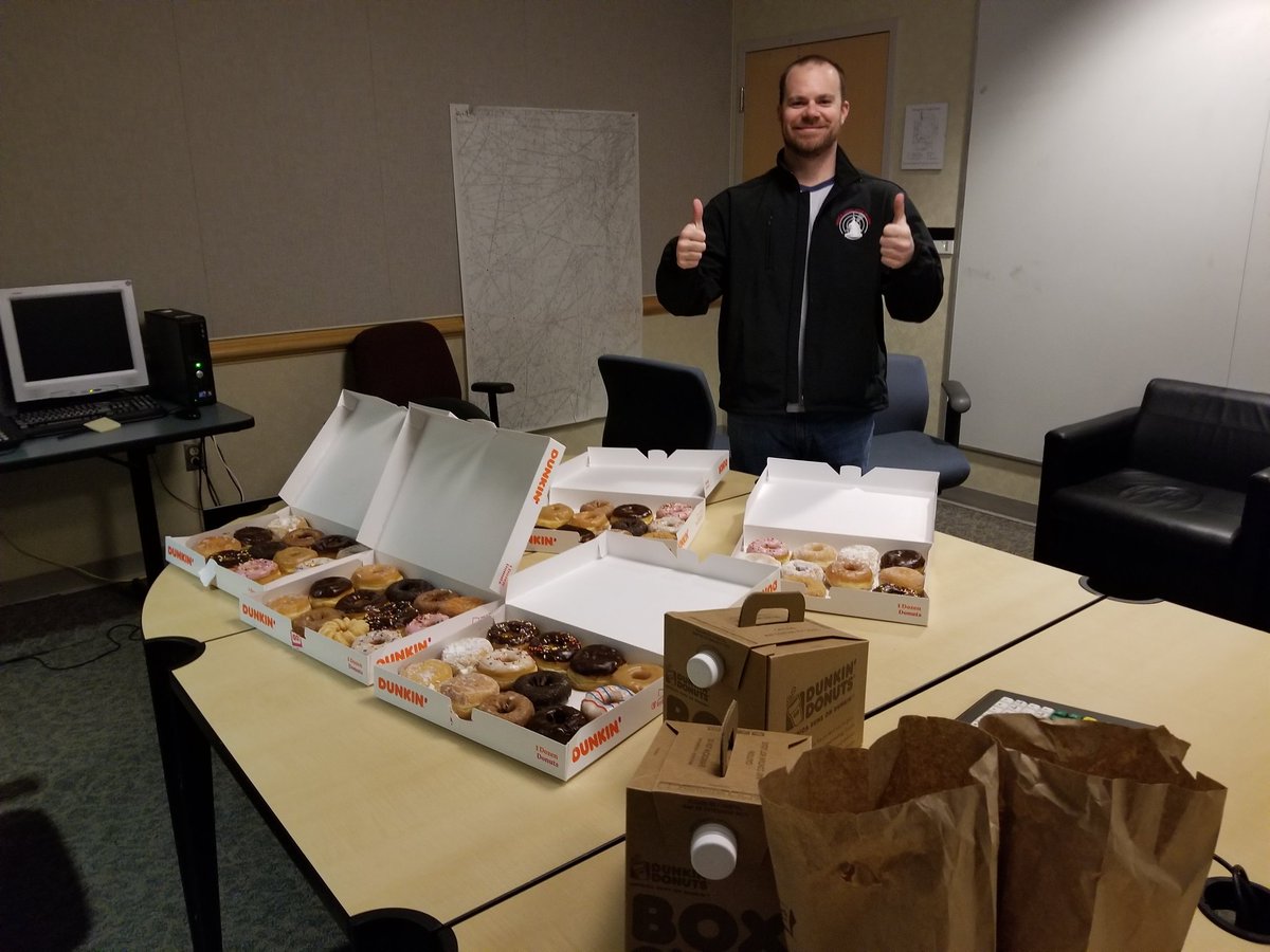 Thank you SO much #NATCA #EasternRegion for the coffee and donuts this morning!! #EndTheShutdown 🍩🍵🍩🍵🍩🍵🍩🍵🍩🍵🍩🍵🍩