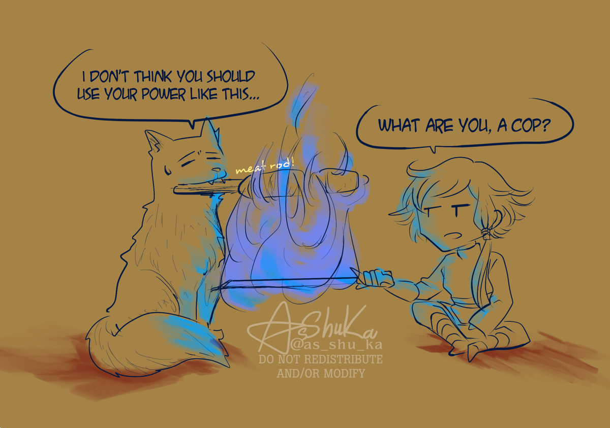 i love their relationship because it& #39;s just this  @banettite here& #39;s your adopted wolf boy