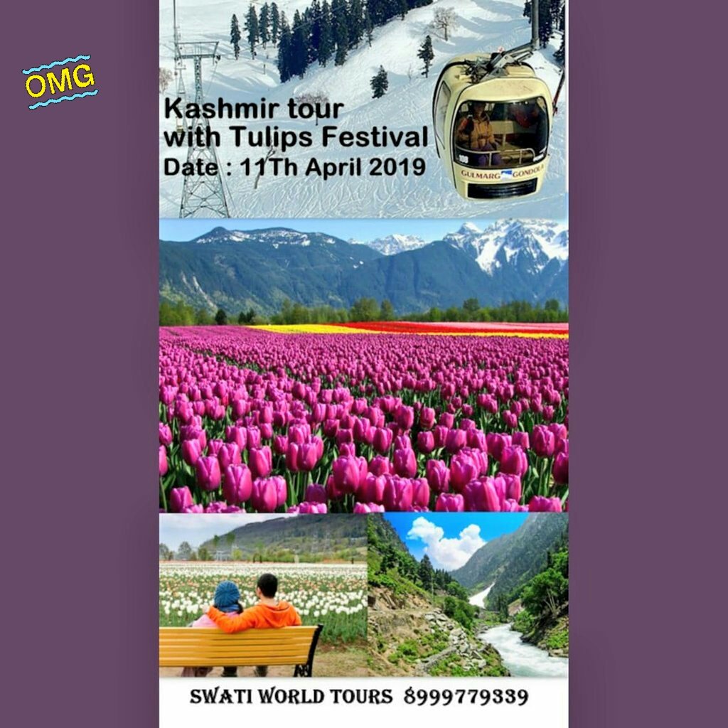 SwatiTours's tweet photo. Kashmir Tour With Tulips Festival
Tour Cost : Rs 25500 (Rs 30000)( GST,Flights Included)
Fix Departure : 11th April 2019 (4N/5D)
Flight From Pune to Pune
Never Seen Before Offer
Book Before 31st Jan 2019 and get 15% Off
For the group booking more than 6 pax Get 20% off (Rs 24000 https://t.co/fCuQi9hRmH