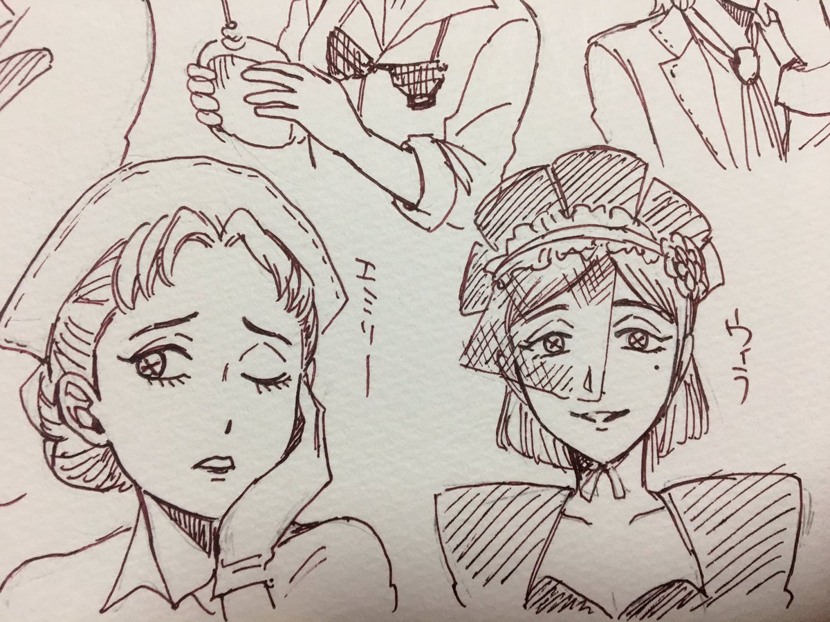 女性陣も描いてみた 