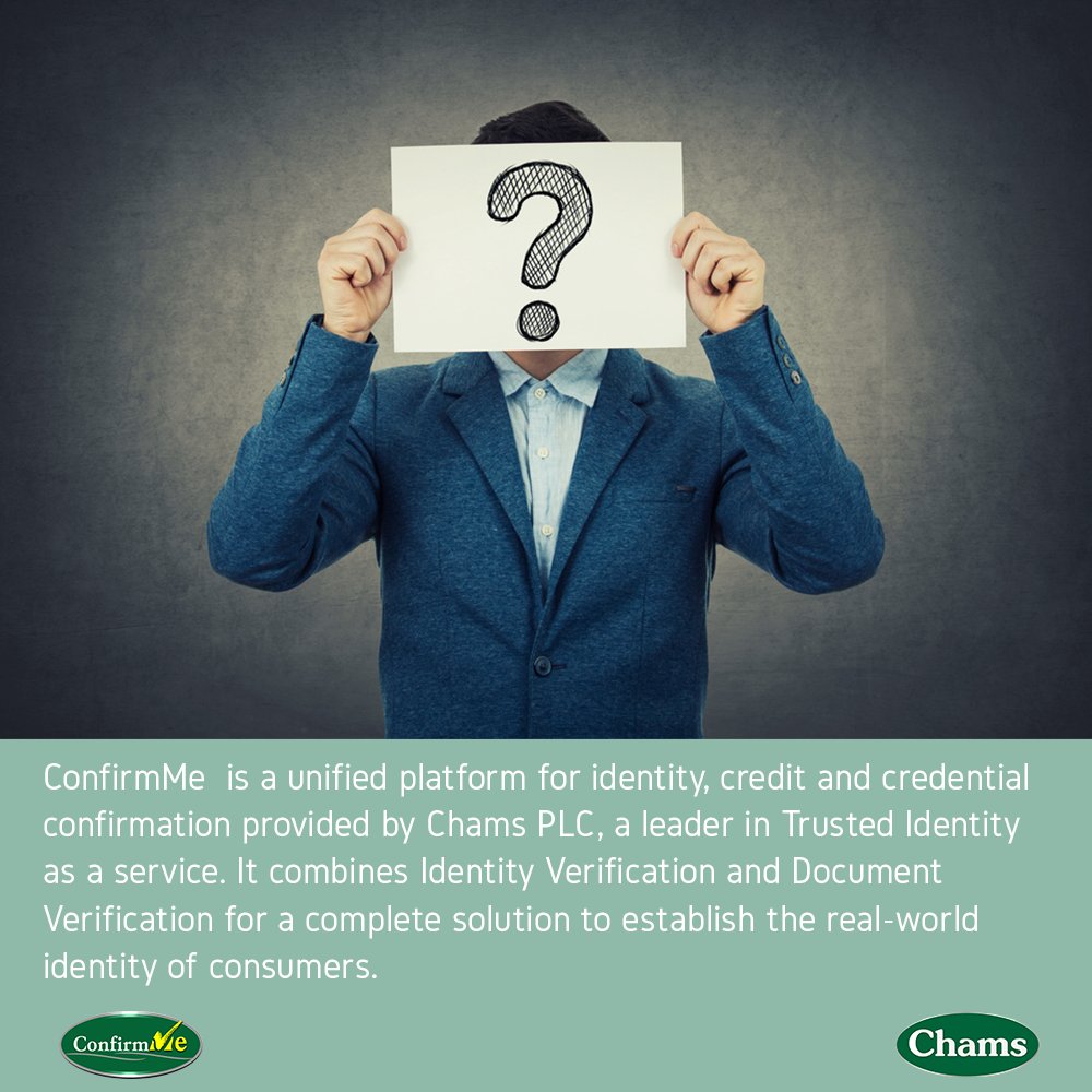 ChamsHoldCo's tweet photo. Did you know  #ConfirmMe allows users to easily access their credit reports and credit scores and also do third party checks? Visit https://t.co/8oMrkM95A8 to get started.
#Identity #CreditWorthy #Creditreport #Creditstatus #confirmme #Chamsplc https://t.co/oBuDJbBQf2