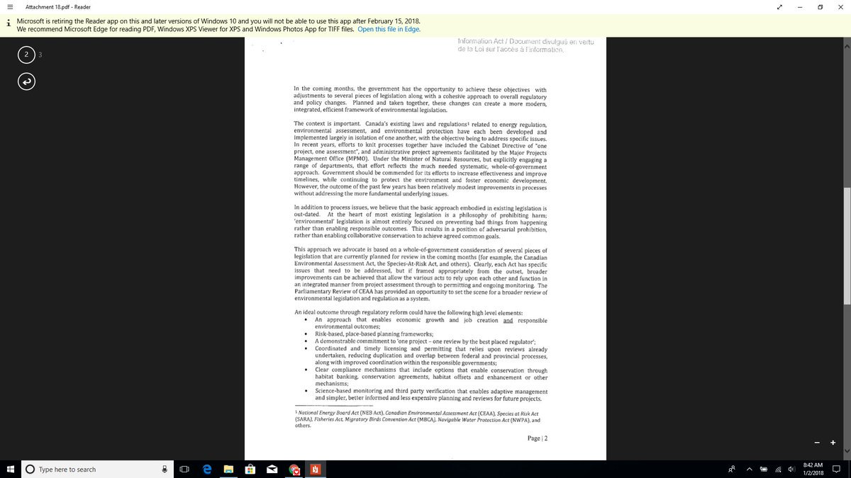 Dec 11, 2011 Letter to Federal Environment Minister Peter Kent & Federal Environment Minister Joe Oliver requesting changes to: National Energy Board Act, Canadian Environmental Assessment Act, Navigable Waters Act, Species at Risk Act, Migratory Bird Act.