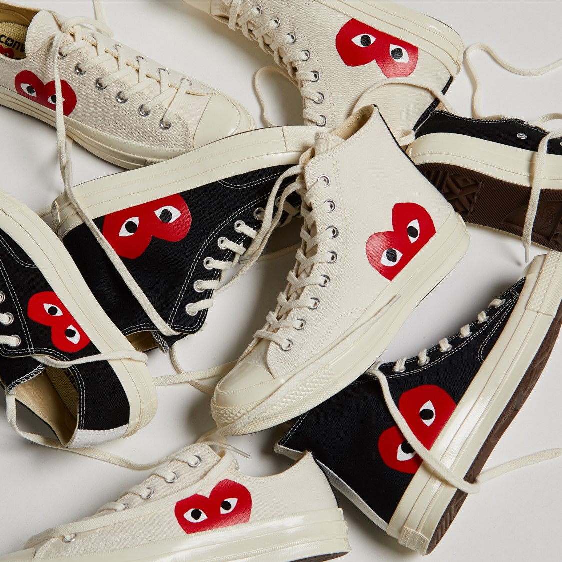 end converse comme des garcons