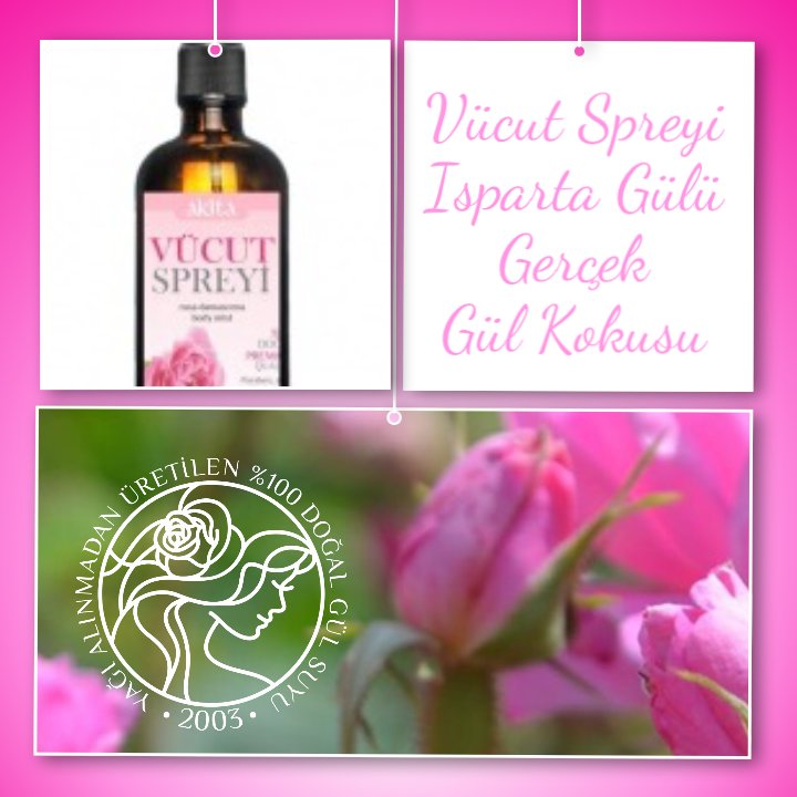 Buradan satın alabilirsiniz; s.ripl.com/4cpehc

#bodymist #vücutspreyi #gerçek #rahatlatıcı #mutlulukverici #gerçek #ispartagülü #gülkokusu #gülkokulu #gülspreyi #gülparfümü #gülsuyu #güzelkokmak #birarada #akitagülsuyu #canlandırıcı #yüz #tonik #rosewater #akitarosewater