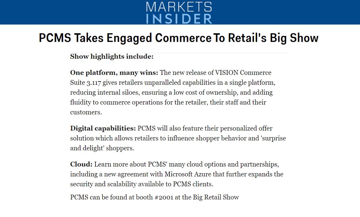 Tier1pr's tweet photo. Another Great @NRFBigShow https://t.co/bef3bFawbb @businessinsider #MarketsInsider #Digital #Retail #Commerce #Technology #EngagedCommerce https://t.co/aPcXGWDfga