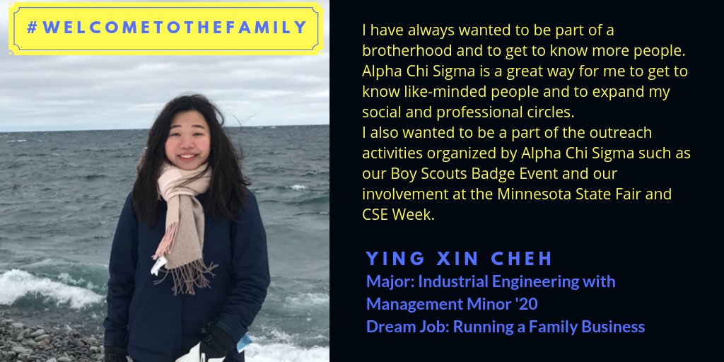 AXSbeta's tweet photo. Today, Ying shares why she joined Alpha Chi Sigma. 
#WelcomeToTheFamily #AlphaChiSigma #ToBindToStriveToAid #UniversityofMinnesota https://t.co/uZQzhXZZD1