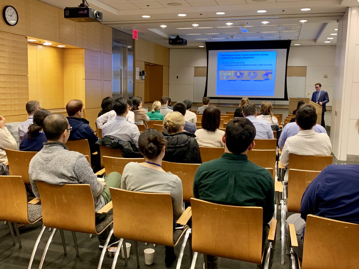 This morning at our Surg Research Conference, Dr. Paul Romesser discusses translational models to study radiation therapy in gastrointestinal malignancies. #mskcc #SSit #radiationtherapy #GImalignancies