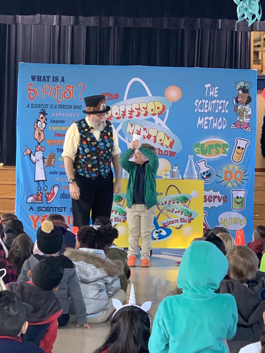 DurhamES's tweet photo. PK-1st graders excited to see Professor Newton do some Science Experiments! #STEAMWEEK @HISDSupe  @Drjlarredondo  @Jason_Bernal1  @Santos4hisd https://t.co/VVgFnZcLDp