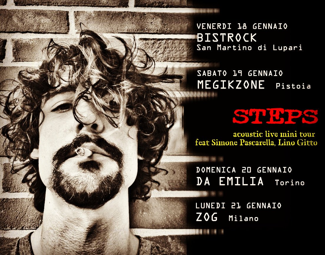 Quattro date di piacere assoluto. 
@bistrock_official 18/01 con #simonepascarella

@megikozne 19/01 con #simonepascarella

<a href="/da_emilia/">ruth emilia da silva</a>  20/01 #solo

@zog 21/01 con @linogitto