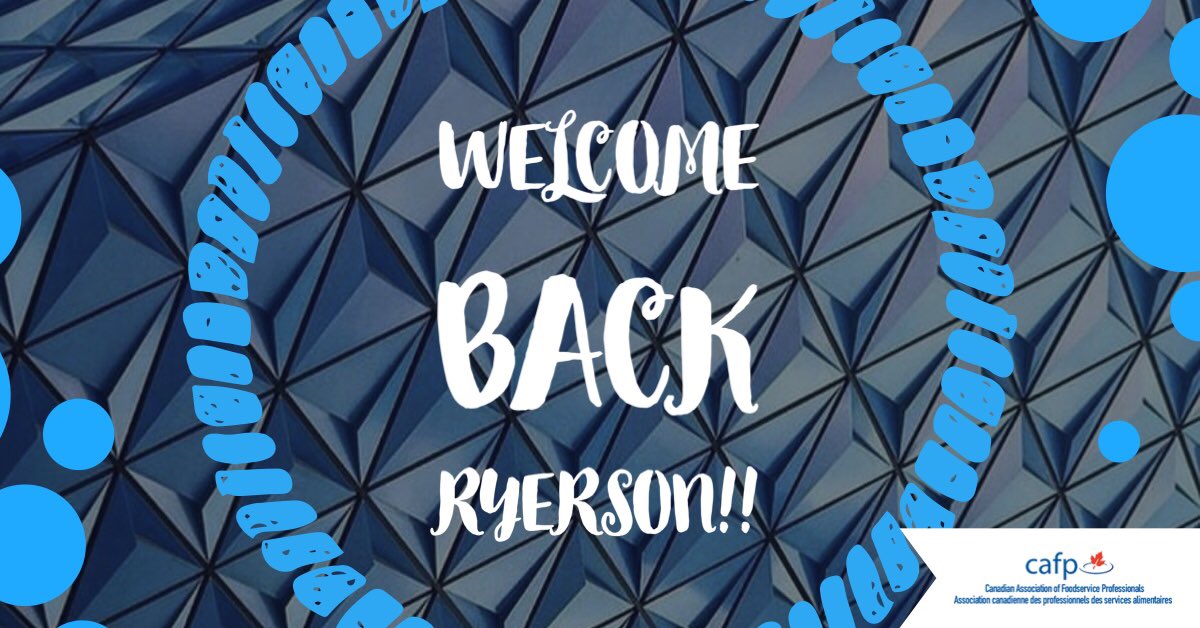 Welcome back Ryerson! The CAFP - Ryerson Chapter has lots of amazing events and networking opportunities coming up so be cute to stay tuned and good luck with your studies this semester!