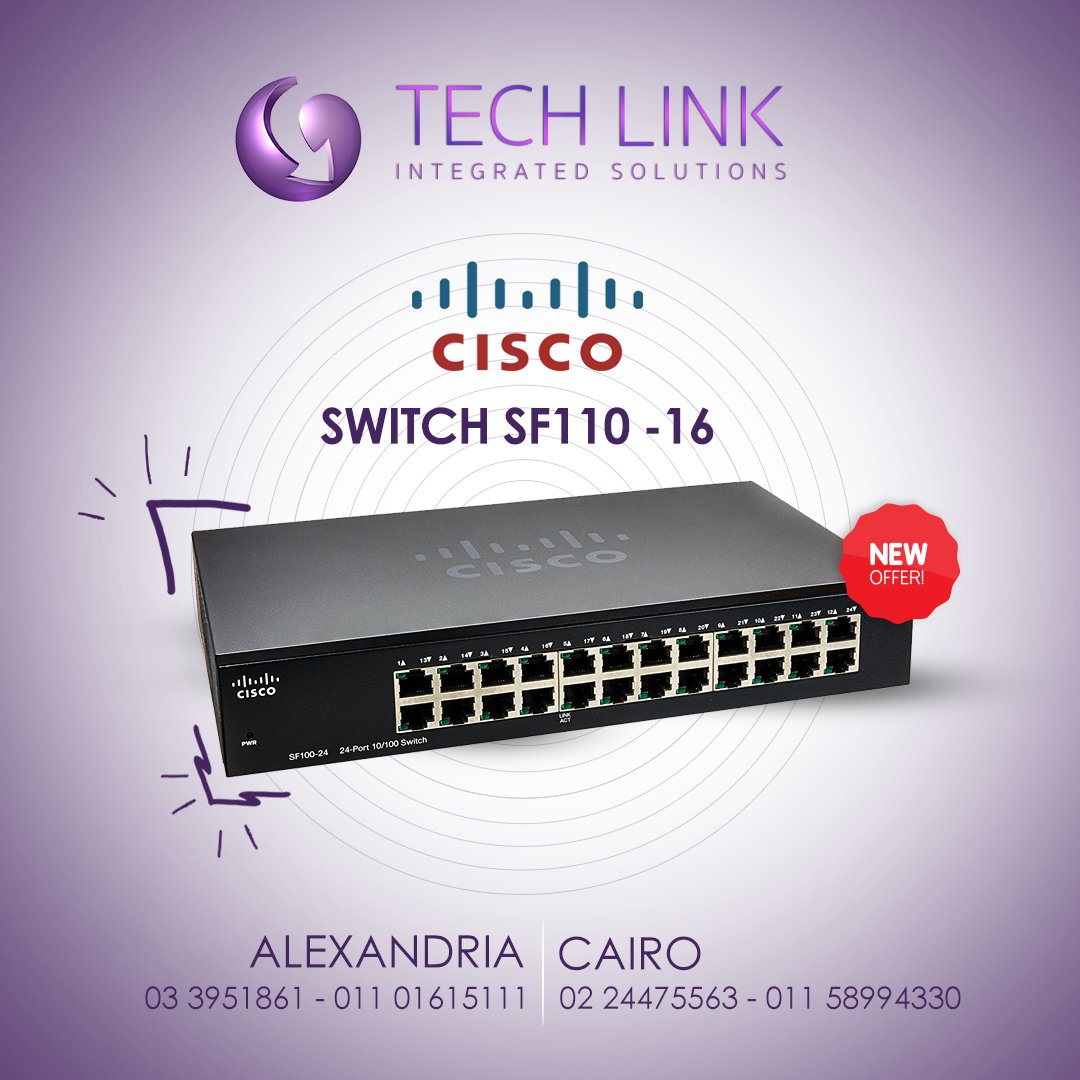 TechLink1997's tweet image. ✨شركة تك لينك بتقدملك أفضل عرض لشهر يناير وفرتلك اسعار مش هتلاقيها عند حد تاني 
علي سويتش SF110-16 Csico العرض ساري حتي نفاذ الكمية 💪 😉

#Csico #Tech_Link #Network #Technology #customers #Offer