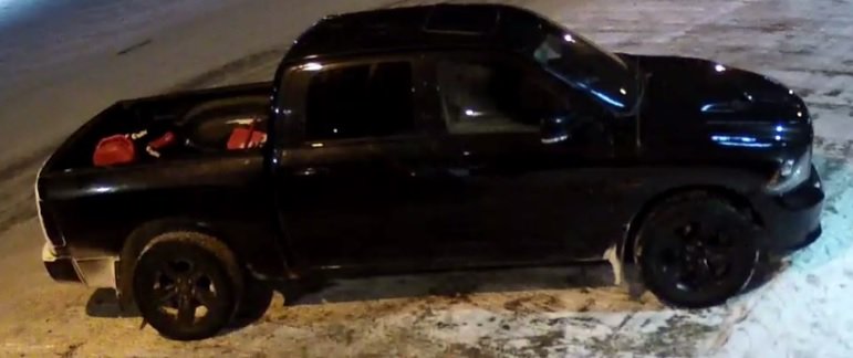 RCMPAlberta's tweet photo. #CanYouHelp #ColdLakeRCMP identify and locate these suspects/vehicle in a robbery that occurred on Dec 26? Suspects fled in a black Dodge Ram with black rims. Call 780-594-3302 with info. https://t.co/cVtooSfa6A https://t.co/PqfRfe4gMV