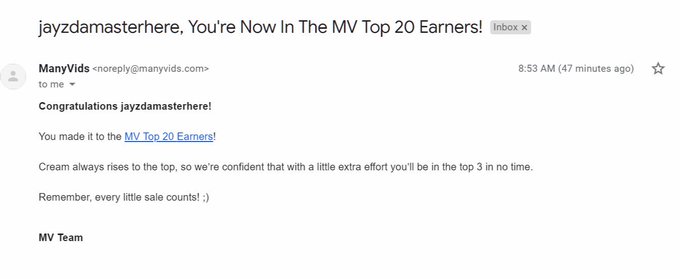 Made it into Top 20 earners on @manyvids check me out and follow me and Vote 4 me For sure in the New<a class="tags" href="/tag/manyvids">@manyvids</a><a href="/tag/model"class="tags"><span>#model</span></a><a href="/tag/rt"class="tags"><span>#rt</span></a><a href="/tag/contest"class="tags"><span>#contest</span></a><a href="/tag/follome"class="tags"><span>#follome</span></a><a href="/tag/mvboy"class="tags"><span>#mvboy</span></a><a href="/tag/mvawards"class="tags"><span>#mvawards</span></a>