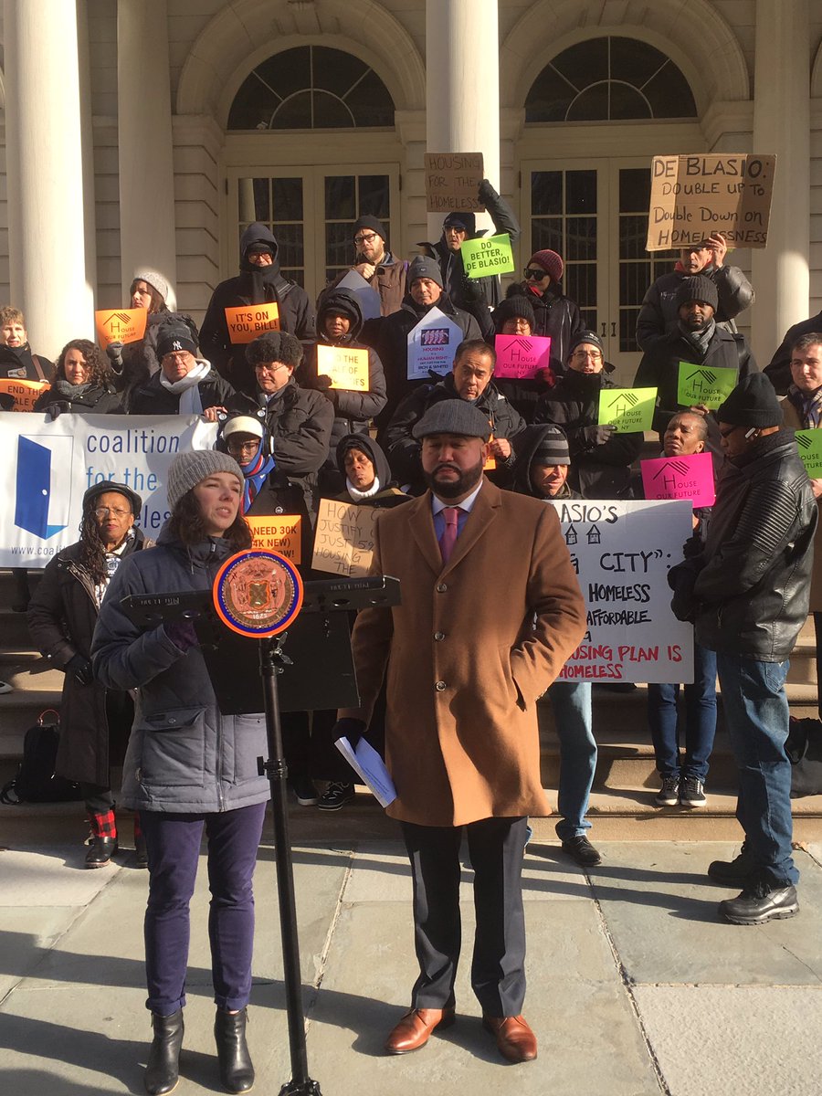 “Sustained record homelessness is what we’re facing in NYC. We need bold policies that will change that.” #HouseOurFutureNY