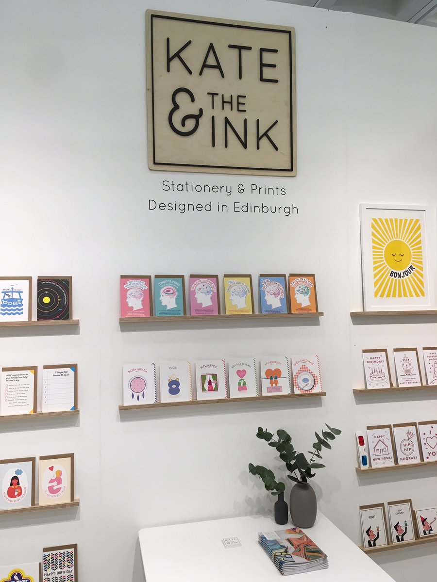 kateandtheink's tweet photo. Day 2 @TopDrawerLondon and so lovely to see some familiar faces and meet new ones too! If you’re visiting, please pop by to see my new designs on stand Z45 #topdrawerss19 https://t.co/AEOiE4KRO3