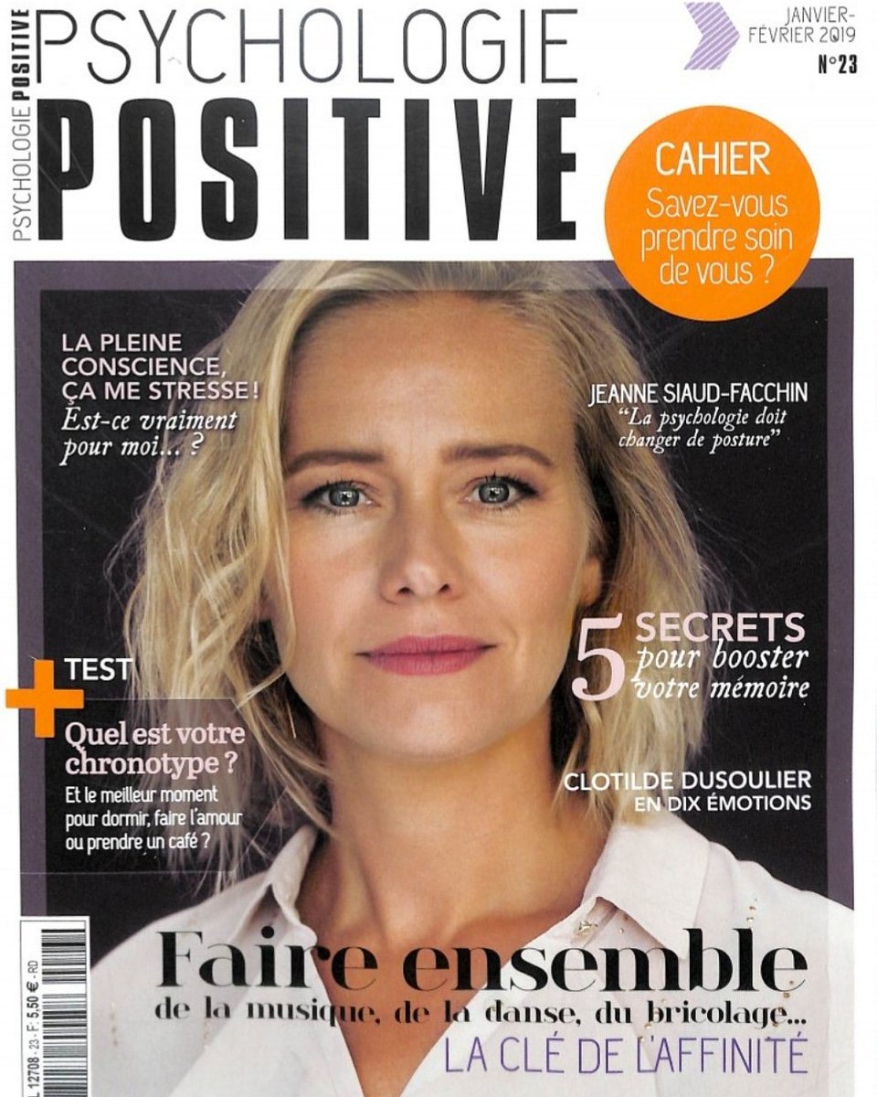 Le tout nouveau numéro de <a href="/Psy_Positive/">Psychologie Positive</a> est en kiosque et comme toujours, je vous y confie une histoire de vie quotidienne et de #developpementpersonnel 🙏