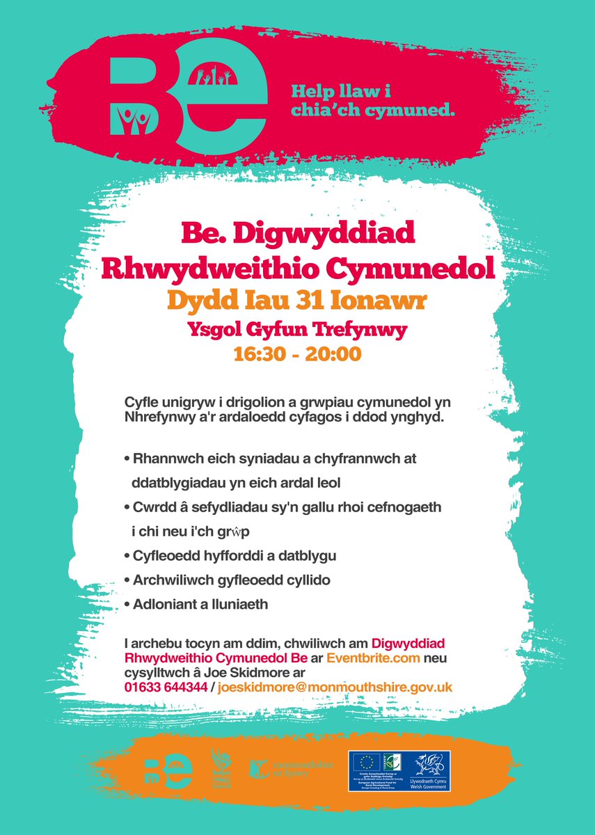 joeskidmore's tweet image. Be. Community Networking Event taking place on Thursday, 31st January 2019 from 4:30 pm – 8:00 pm in Monmouth Comprehensive School - be a part of it @LearnWithMCS @MonCCHUBS @OWilce @ClaireParsella #BeCommunity #ABCD