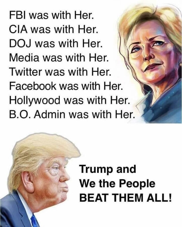 JWalkaway's tweet photo. Reposting @thedeusvault: - via @Crowdfire
#imwitheher #fbi #cia #corruption #clinton
#maga #deepstate #liberalismisamentaldisorder #lockthemallup #culturalmarxism #propaganda #draintheswamp #fakenews #Trump #walkaway #hollywood #doj #censorship https://t.co/iFno80IgTc