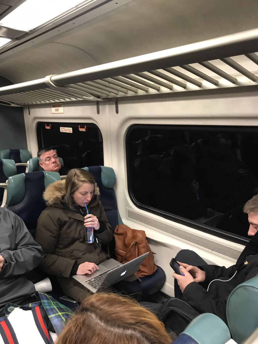 winme4life's tweet photo. The princess was on my 6:49 am train from Bellmore today. This is a very crowded train being the 6:59 am is diverted to Atlantic Terminal due MTA track work but it didn’t bother the Princess. #LIRR https://t.co/qxDfYhtMEn