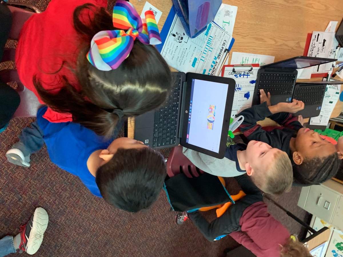 techoodie's tweet photo. @BrightAcadFISD First graders help teacher our sweet Kinders how to navigate through @MackinVIA to help with their research! Students teaching students instead of teacher led instruction! #FriscoFutureReady #OurFISDStory #Edtech #BringitBright @MaryiaBarone https://t.co/fwR7PuJnYV