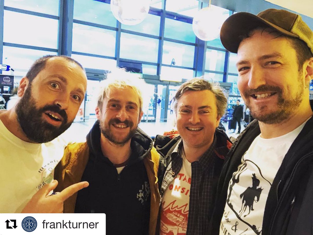 WAYoutArts's tweet photo. FRANK’S BACK IN FREETOWN! @frankturner @_sleepingsouls &amp; @_strummerville are back at WAYout- they’ve been on the radio already &amp; the WAYout team have given them a show already! 
Follow their trip at #FTJSFWO https://t.co/j8juqgqhI7
