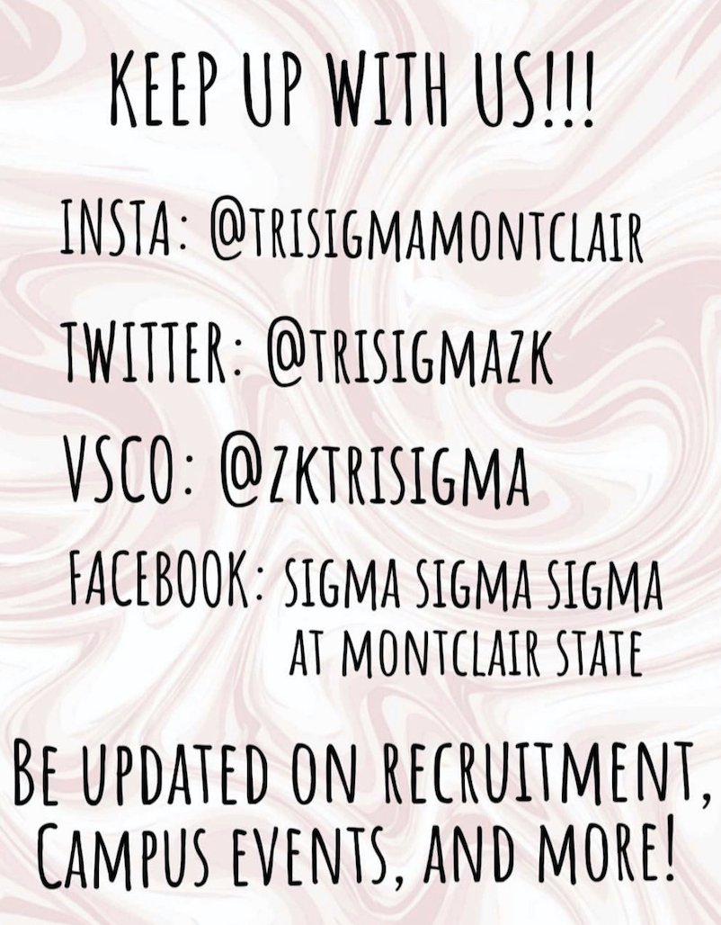 TriSigmaZK's tweet photo. Be sure to keep up with us on social media, primary recruitment is less than a month away! #findyourhome #gogreek https://t.co/l5XQ8MUwI8