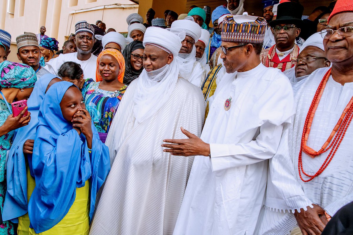 BashirAhmaad's tweet photo. PHOTOS: Today, President @MBuhari attended a Regional Conference for African Traditional and Religious Leaders on Keeping Girls in School in Abuja. https://t.co/w935IxCHfm