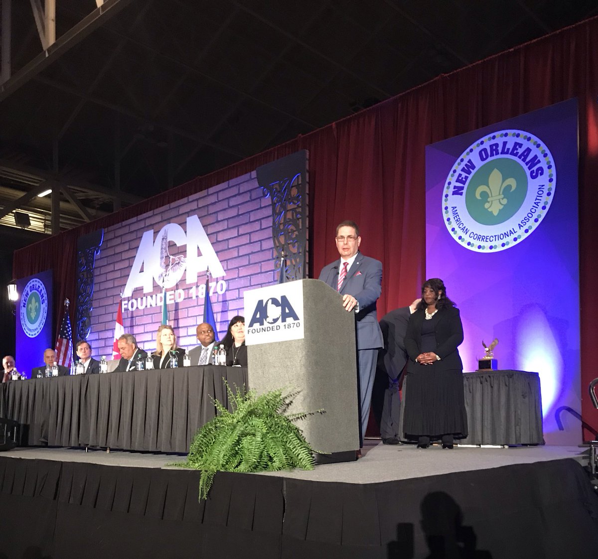 TNTDOC1's tweet photo. “This award really speaks to the hard work & dedication of the great officers/staff of the TN Dept of Correction. They strive to uphold the high standards necessary to achieve our important mission. I’m so proud and I truly appreciate them.” ~@TDOCCommish. #ACAwinter2019 https://t.co/xlJ71Y9xZf