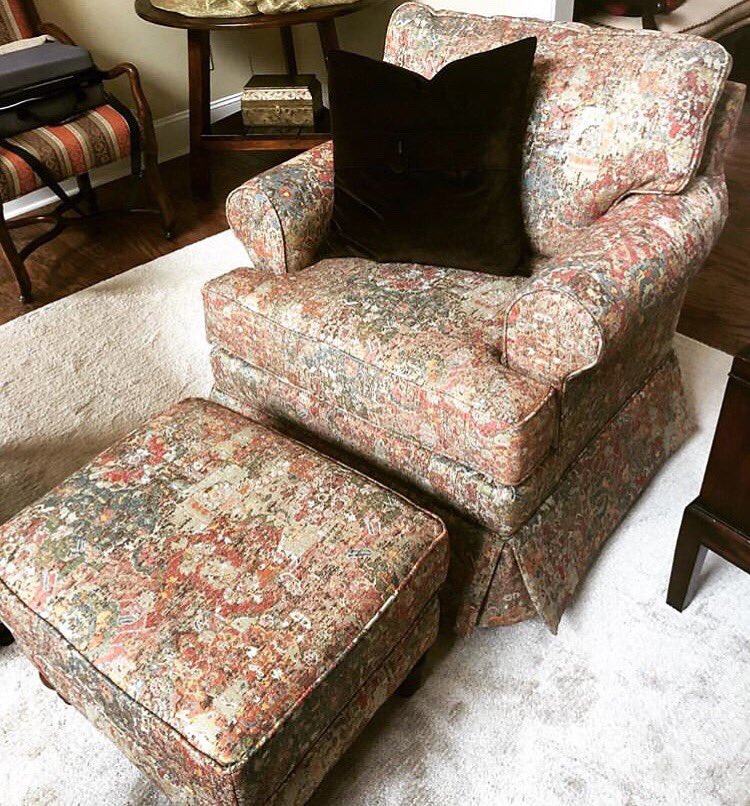 EnglandFurn's tweet photo. Our favorite part about the William chair is not only does it rock, it swivels! Paired with a matching ottoman and you’ll never want to leave. Thanks for sharing @woodandcloth.ecru! https://t.co/F4WoQUdHap