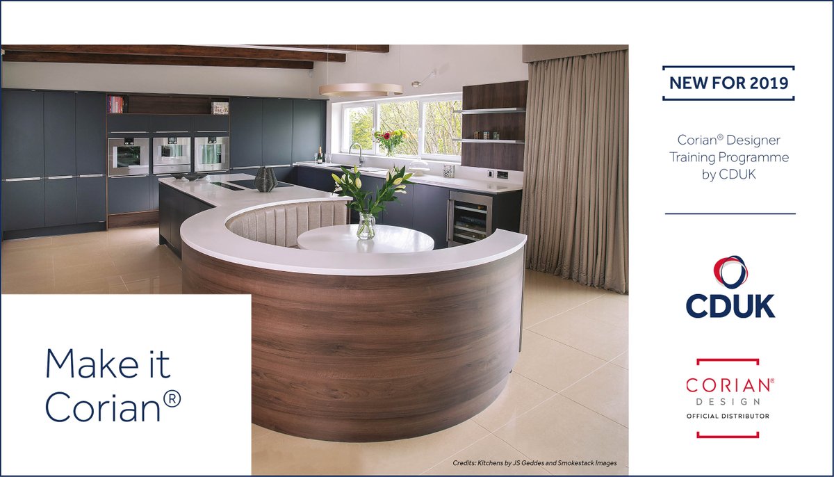 cdukltd's tweet photo. Exclusively for Corian® Quality Network Home Design Partners, CDUK are proud to announce a number of Corian® Designer Training events at our Training Centre in Leeds. Reserve your place here: https://t.co/0x56wv2fB3
#YouCanWithCorian #DesignerTraining https://t.co/KDco8O98hF