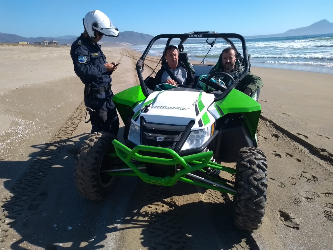 38 infracciones por ingreso de vehículo al borde costero se registran este 2019. Recuerda que está prohibido el ingreso y tránsito  de vehículos motorizados en playa, terreno de playa y dunas costeras. Se mantendrán  fiscalizaciones en forma permanente. <a href="/Armada_Chile/">Armada de Chile</a> <a href="/DGTM_Chile/">DIRECTEMAR - Armada de Chile</a>