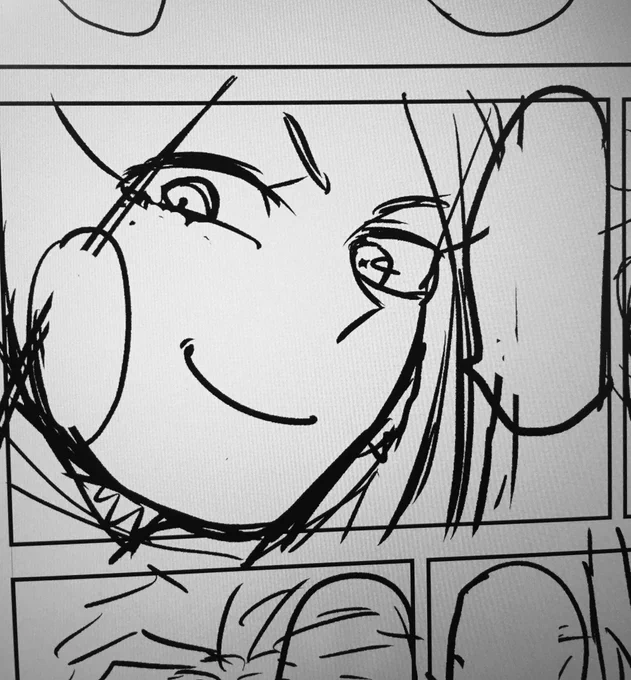 TLの原稿してる方々の呟きに励まされながらなんとか下書きまで終わったんですけど下書きのミルコかわいいです 