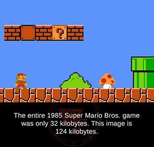 16bitnostalgia's tweet photo. Just let that sink in for a second. One of the greatest games of all time...is 32kb! And just this pic alone is 4x that amount!

#retrogaming #GamersUnite #TechGeek #TechTrends #gaming #Nintendo https://t.co/xgFwzqhetj