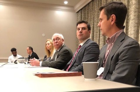 Holland_Knight's tweet photo. At the @ABAesq Consumer #FinancialServices Committee's Winter Meeting, attys Bob Jaworski and Cory Eichhorn led a round table discussion on #financialserviceslitigation and atty Anthony Palermo presented on #probono programs to help disaster victims. https://t.co/PVZoGR4kkw