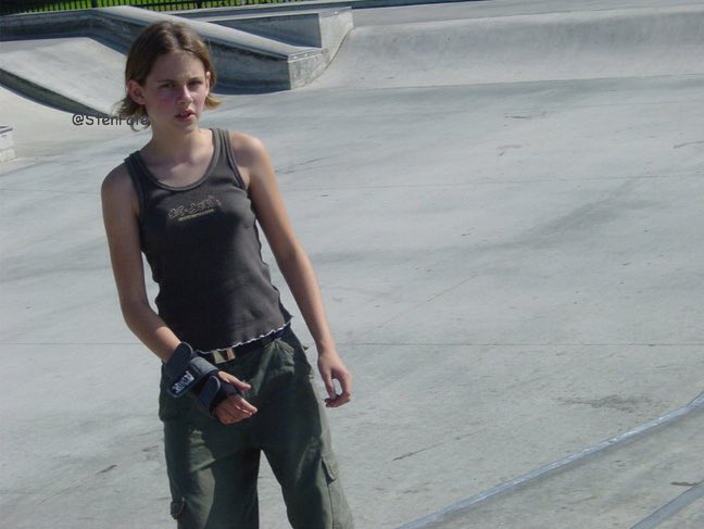 7. Kristen Stewart enjoys riding her skateboard everywhere - it's one ...