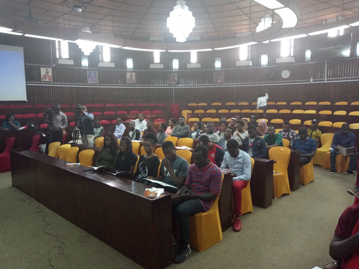 UnilagNigeria's tweet photo. We are at the reception organised in honour of our athletes (students) at the last West African Universities Games (WAUG) by the Vice Chancellor, Prof. Oluwatoyin T. Ogundipe, FAS held at the University of Port-Harcourt, Choba, River State. #WAUG2018 #UNILAGNIGERIA https://t.co/hgABzCNisl