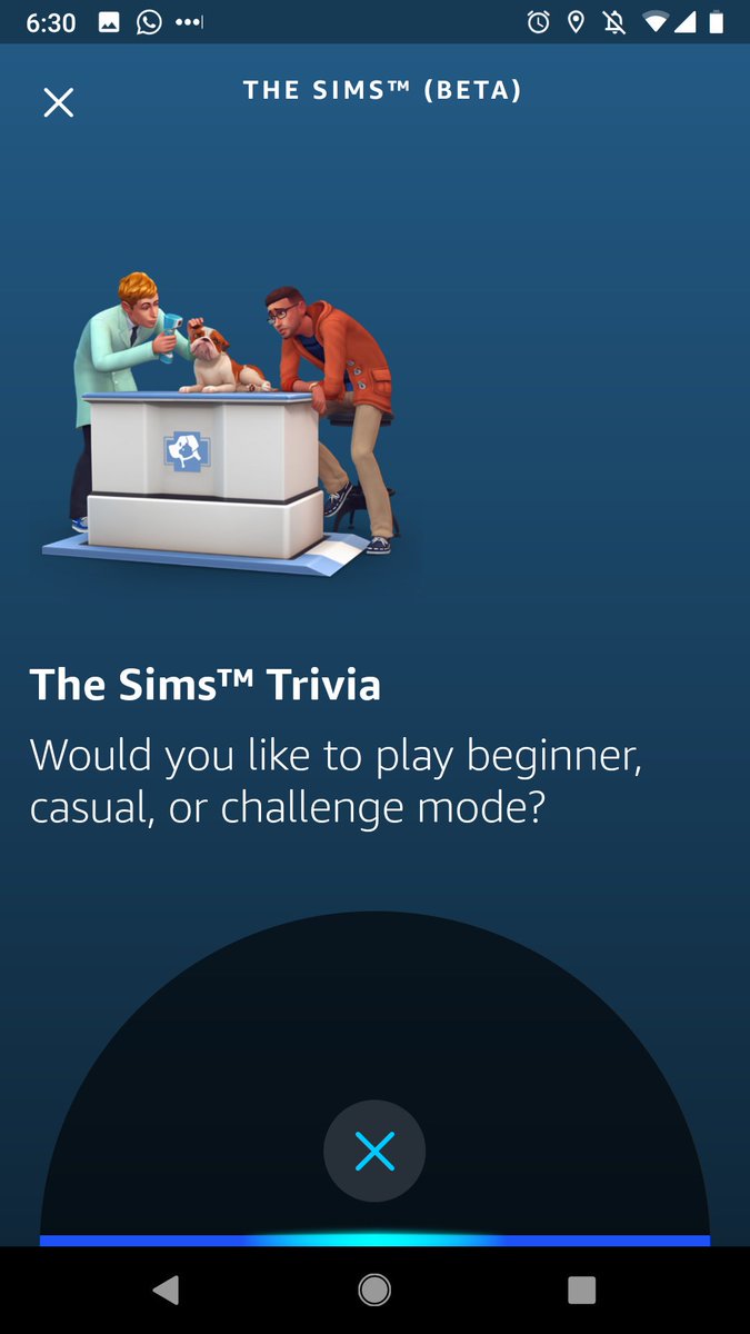 SimGuru0x00's tweet image. A lot of community members have asked how Sims Alexa looks/works on the mobile app. While the product's experience has been optimized for Echo devices, you are welcome to try it on Alexa app. All images from Dev Build on my Android. @SimGuruEmory @SimGuruKate