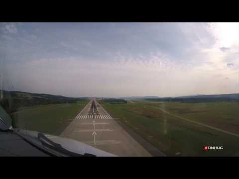 A340 Noseview Landing at Zurich - windowseat.aero/a340-4k-nosevi… via @WindowSeatAero #AvGeek #WindowSeat