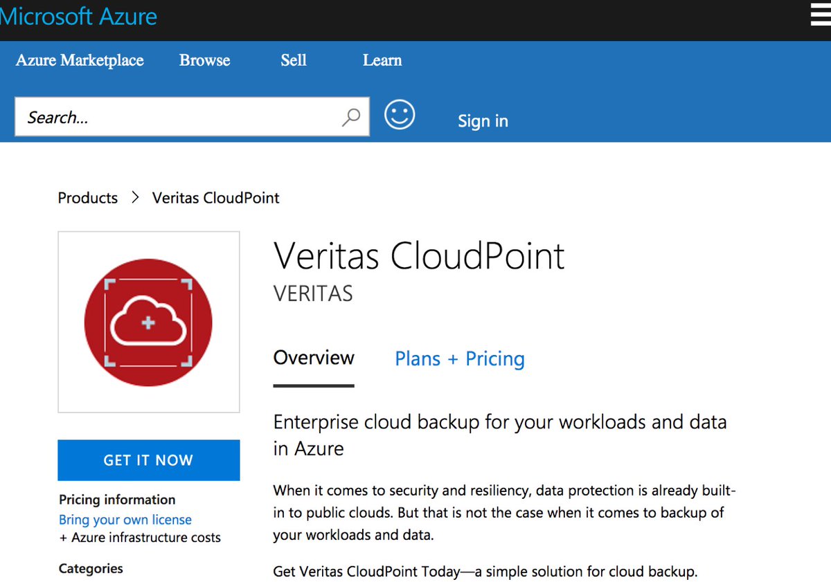 VeritasTechLLC's tweet image. Visibility into backup operations across Microsoft @Azure. Veritas can do that, with #CloudPoint. vrt.as/2FKxh0e #TransformYourBiz