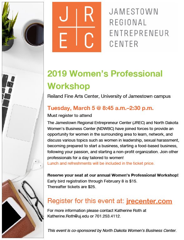 Join us in Jamestown! #professionalwomen #businesswomen

Get your tickets here! …nsprofessionalworkshop.eventbrite.com