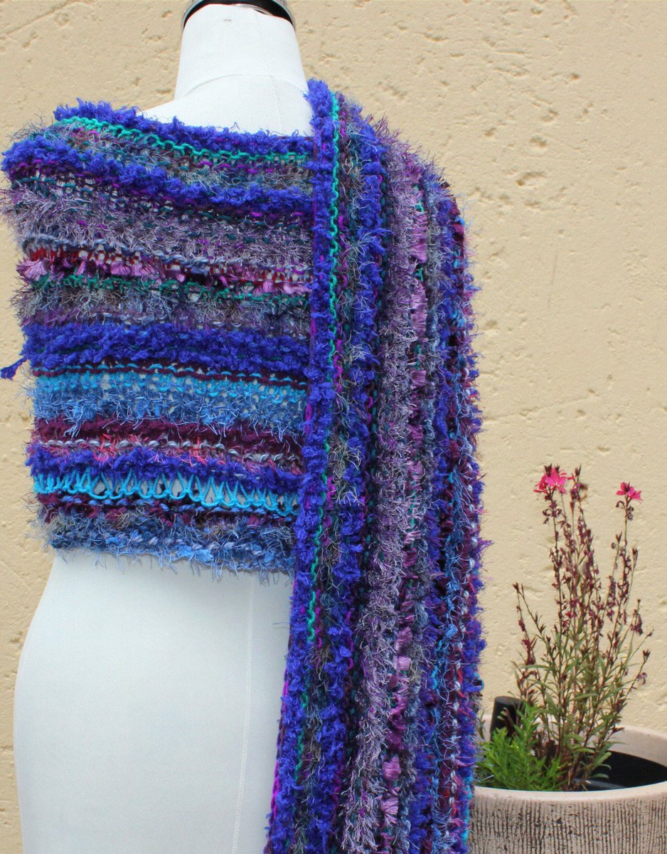 Chunky knitted scarf , Winter wrap , Extra long blue scarf , Scarf , Shawl , Hand knit scarf , Shoulder wrap , Out of Africa SCAWL- AZURE tuppu.net/a8419b84 #KennaInAfrica #Etsy #Handmade #HandmadeScarf