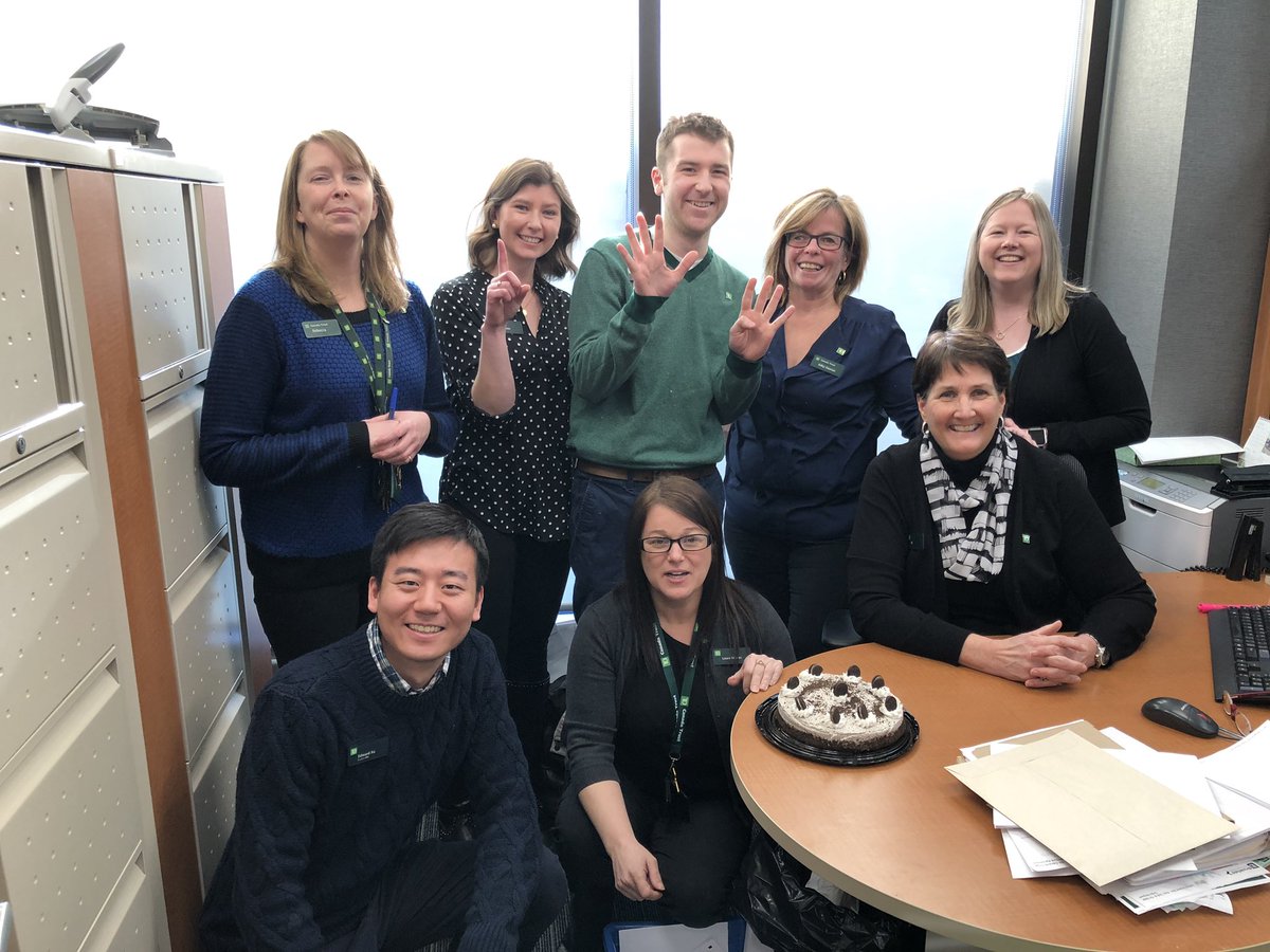19 years with TD!!! Congrats Jill <a href="/JillMurphy57/">Jill Murphy</a> <a href="/JaniceBellis/">JB</a> <a href="/AnnJMacKenzie/">Ann J MacKenzie</a> <a href="/erica_pitre/">Erica Connors Pitre</a>
