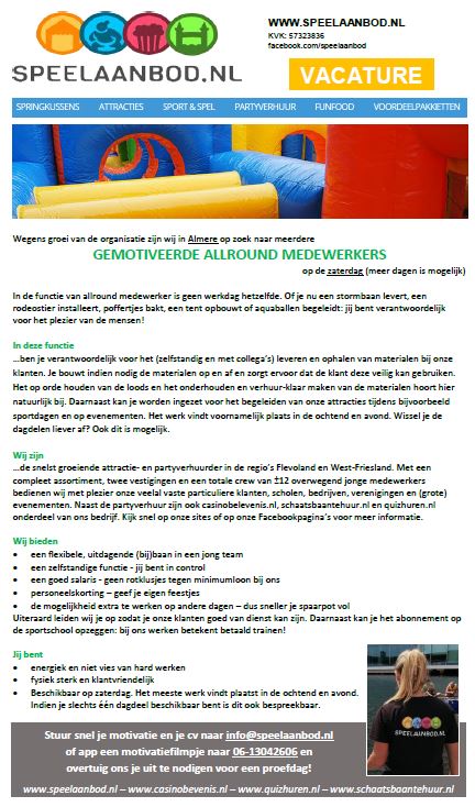 mibutwit's tweet photo. We hebben weer een #vacature in #Almere! Kijk snel op https://t.co/kRGkfPVv7l voor de vacaturetekst! https://t.co/2ABK2VdVbI